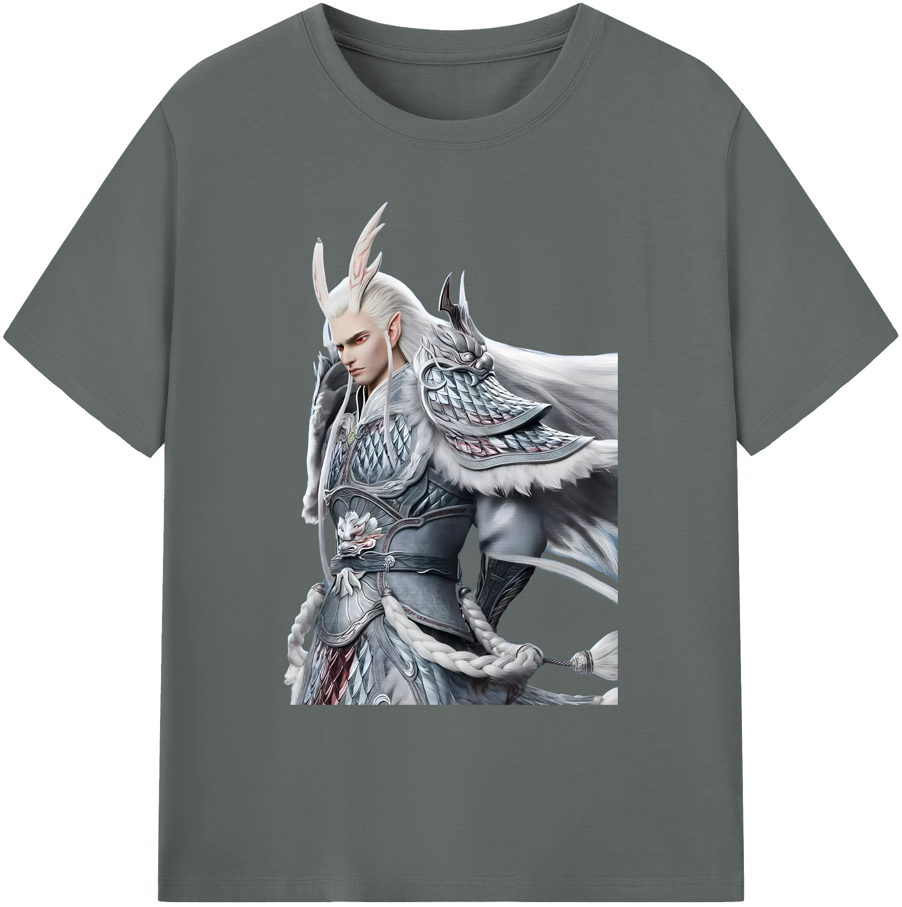 （画像用） Ne Zha 2 ナタ 魔童の大暴れ 綿100％ メンズ半袖Tシャツ｜肌触りやわらか＆通気性